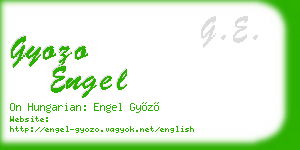 gyozo engel business card